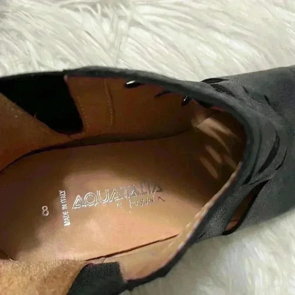 Aquatalia by Marvin K Freida Ankle Leather Cutout Boots - Picture 7 of 8